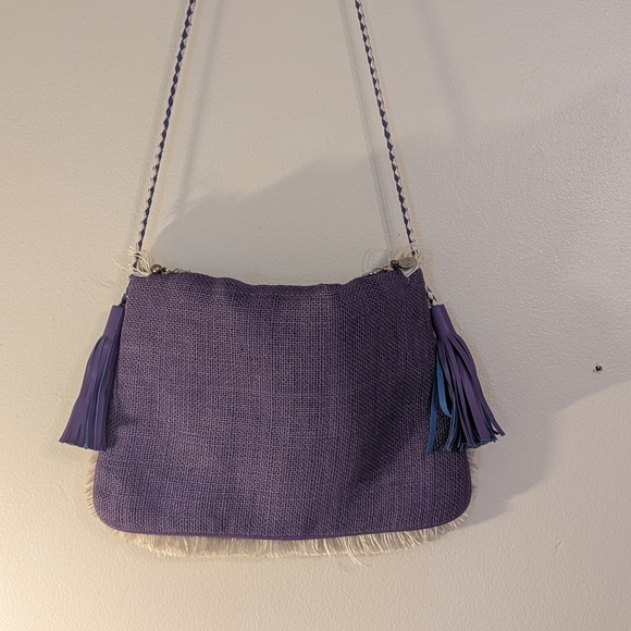 Revolve SHASHI Purple Embellished Boho Purse - Picture 7 of 11